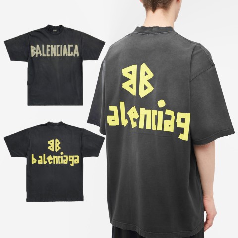 [BALENCIAGA] 발렌시아가 23SS 테이프 타입 반팔티 - 수입