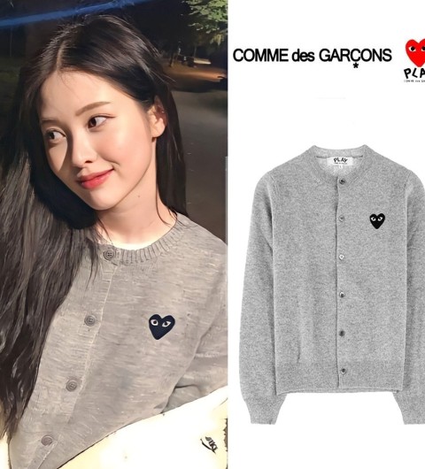 꼼데가르송 라운드 여성용 가디건 4COLOR
