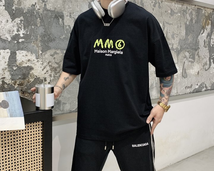 [Maison Margiela] 메종 마르지엘라 23SS MM6 타래 자수로고 반팔티