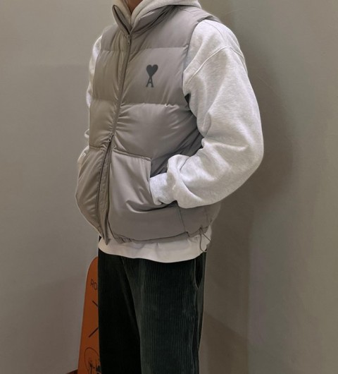 아미 푸퍼 2웨이 조끼 패딩