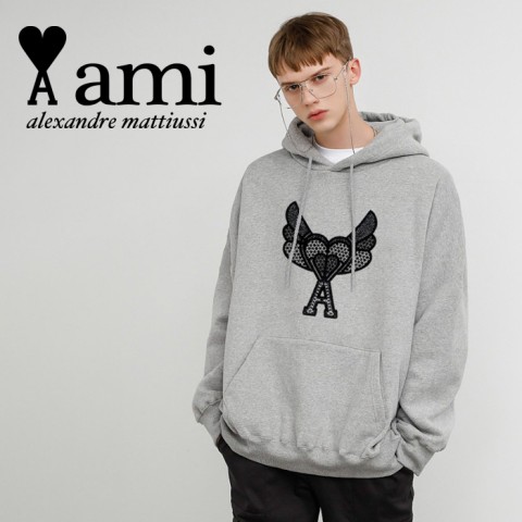 AMI 아미 플라잉하트 후드티 (8color)