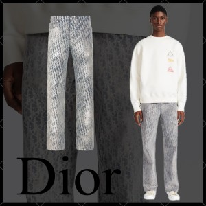 [DIOR] 디올 24시즌 오블리크 투톤 헤리티지 팬츠