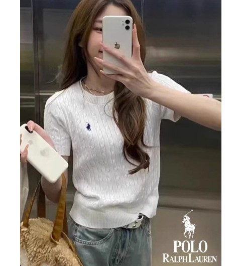 폴로 랄프로렌 데일리 꽈배기 반팔 니트 (4color)