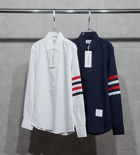 톰브라운 배색완장 베이직 셔츠 2color