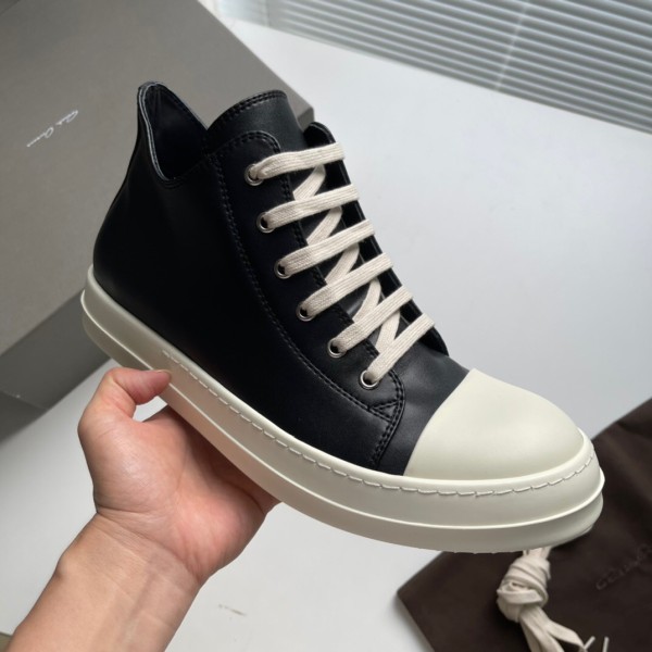 [Rick Owens] 릭 오웬스 라몬즈 레더 로우 스니커즈 (5COLOR)-레플리카 사이트 쇼핑몰