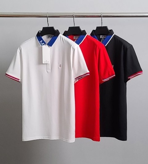 [MONCLER] 카라M 반팔 카라티 3color