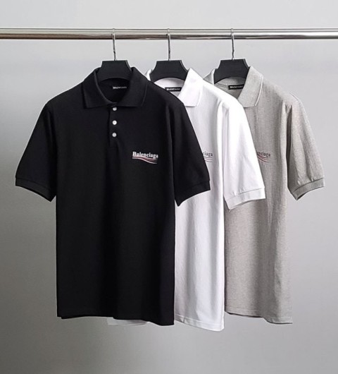 [발렌시아가] 웨이브 PK 반팔 카라티 3color