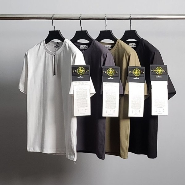 [STONE ISLAND] 로고와펜 라운드 반팔티 4color-레플리카 사이트 쇼핑몰