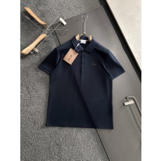 버버리 25시즌 기사 자수로고 포인트 카라 반팔티 - 2 Color