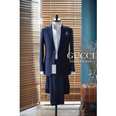 구찌 2025S/S 수입 프리미엄 (쿨맥스) 수트 정장 -네이비-