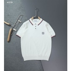 몽클레어 노블 라이닝 카라 반팔 니트 - 2 Color