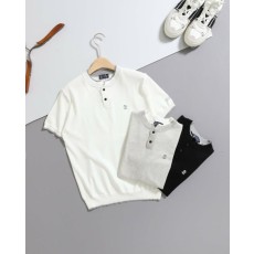 브루넬로 쿠치넬리 헨리넥 반팔 니트 - 3 Color