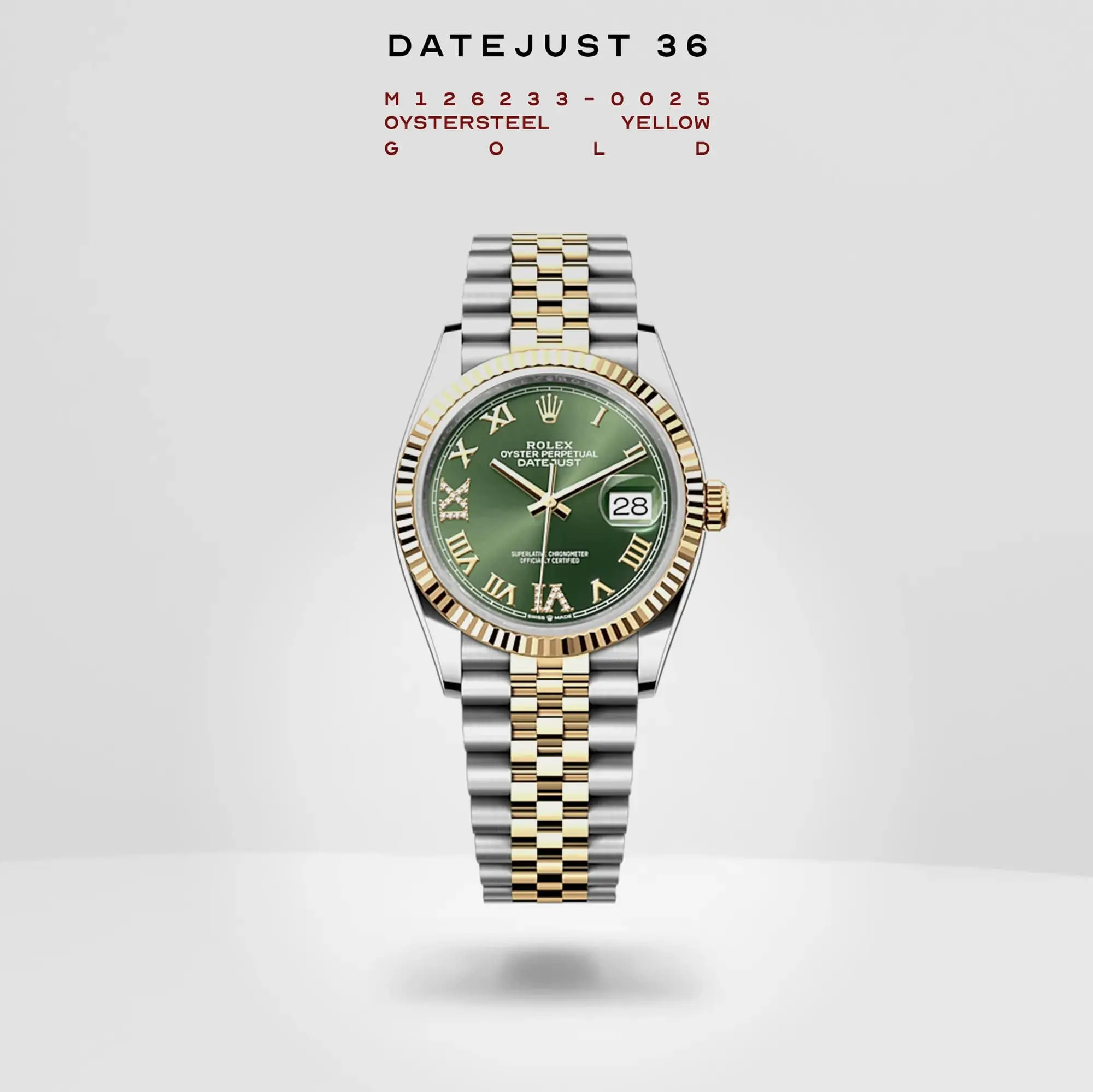 롤렉스(ROLEX)데이져스트 쥬빌리 플루티드 오이시터 콤비 (국내공장 AS가능)