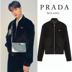 [PRADA] 프라다 수입고급 벨벳 자켓 (옷걸이,더스트 포함)