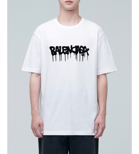 발렌시아가 페인팅티얼스 티셔츠