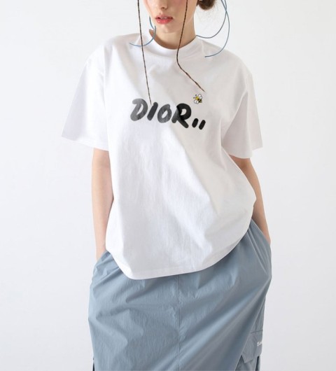 디올 꿀벌 티셔츠